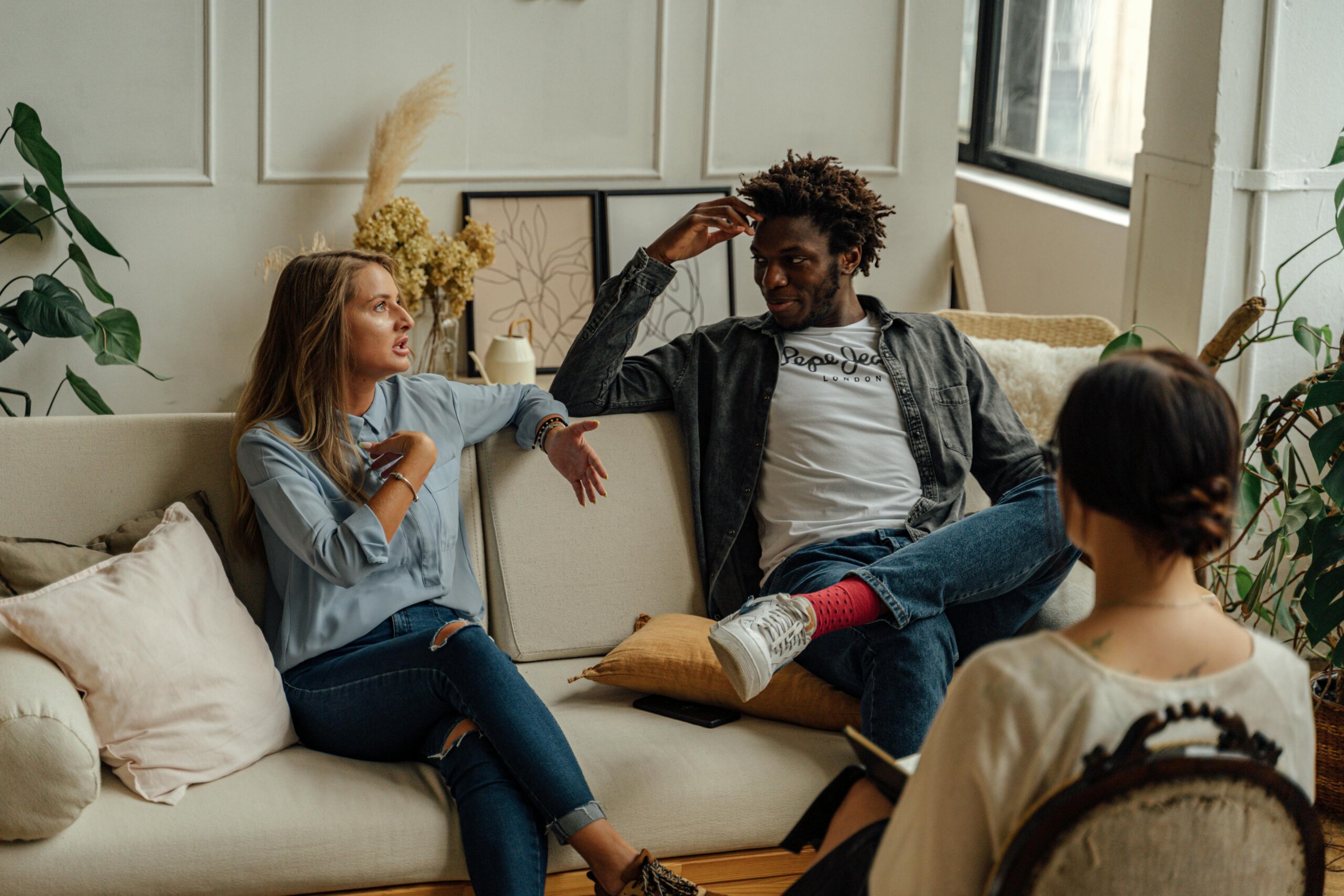 couple in counseling with therapist